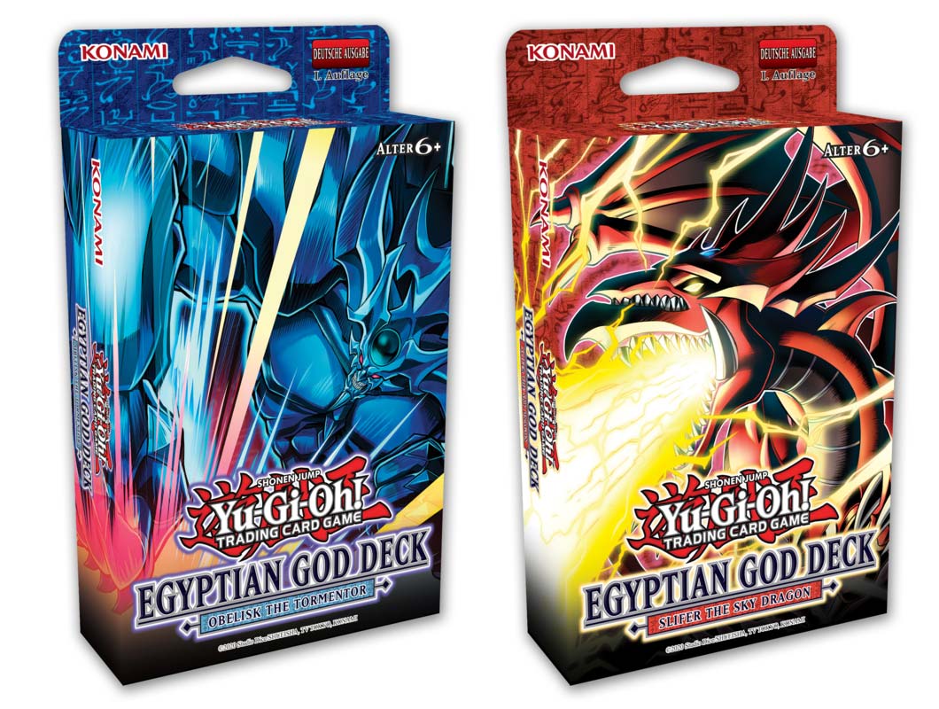 Yugioh Egyptian God Deck Slifer/Obelisk 1. Auflage Deutsch
